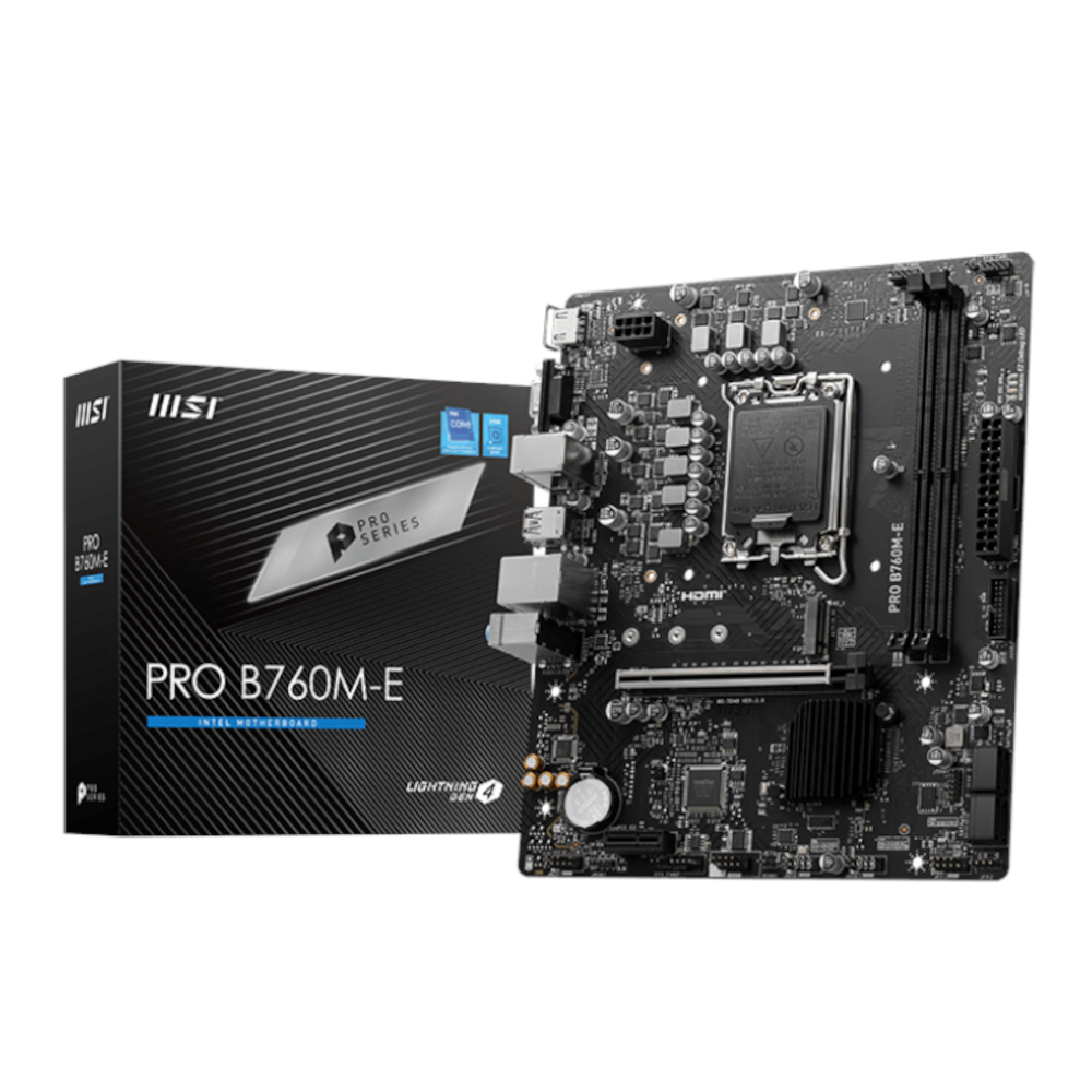 PROB760M-EDDR5_wr_01a MSI B760M-E PRO DDR5 LGA1700 M-ATX Motherboard