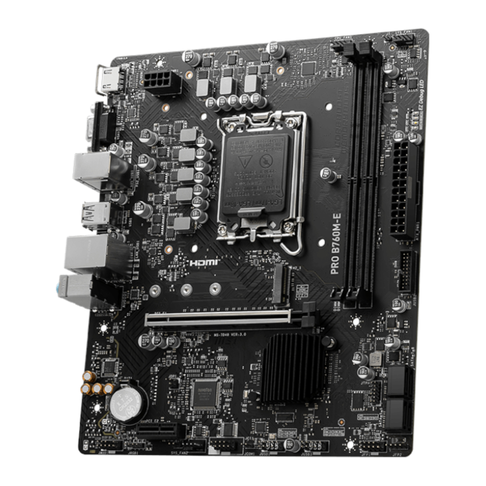 PROB760M-EDDR5_wr_03a MSI B760M-E PRO DDR5 LGA1700 M-ATX Motherboard