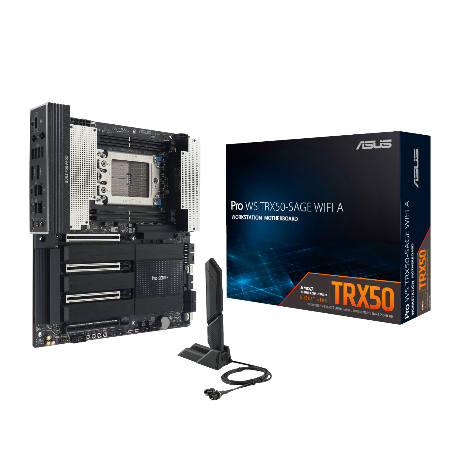 PROWSTRX50-SAGEWIFIA_Asus-Pro-WS-TRX50-SAGE-WIFI-A-sTR5-CEB-Motherboard_wr_01a Asus Pro WS TRX50-SAGE WIFI A sTR5 CEB Motherboard