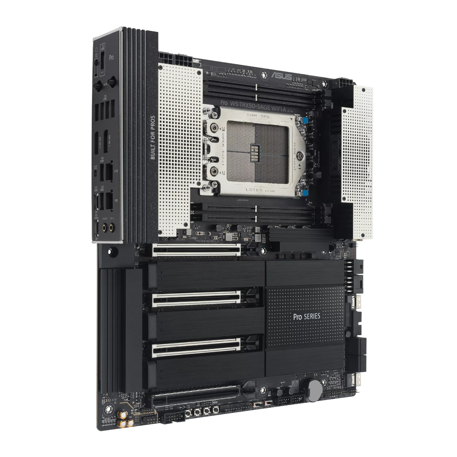 PROWSTRX50-SAGEWIFIA_Asus-Pro-WS-TRX50-SAGE-WIFI-A-sTR5-CEB-Motherboard_wr_03a Asus Pro WS TRX50-SAGE WIFI A sTR5 CEB Motherboard