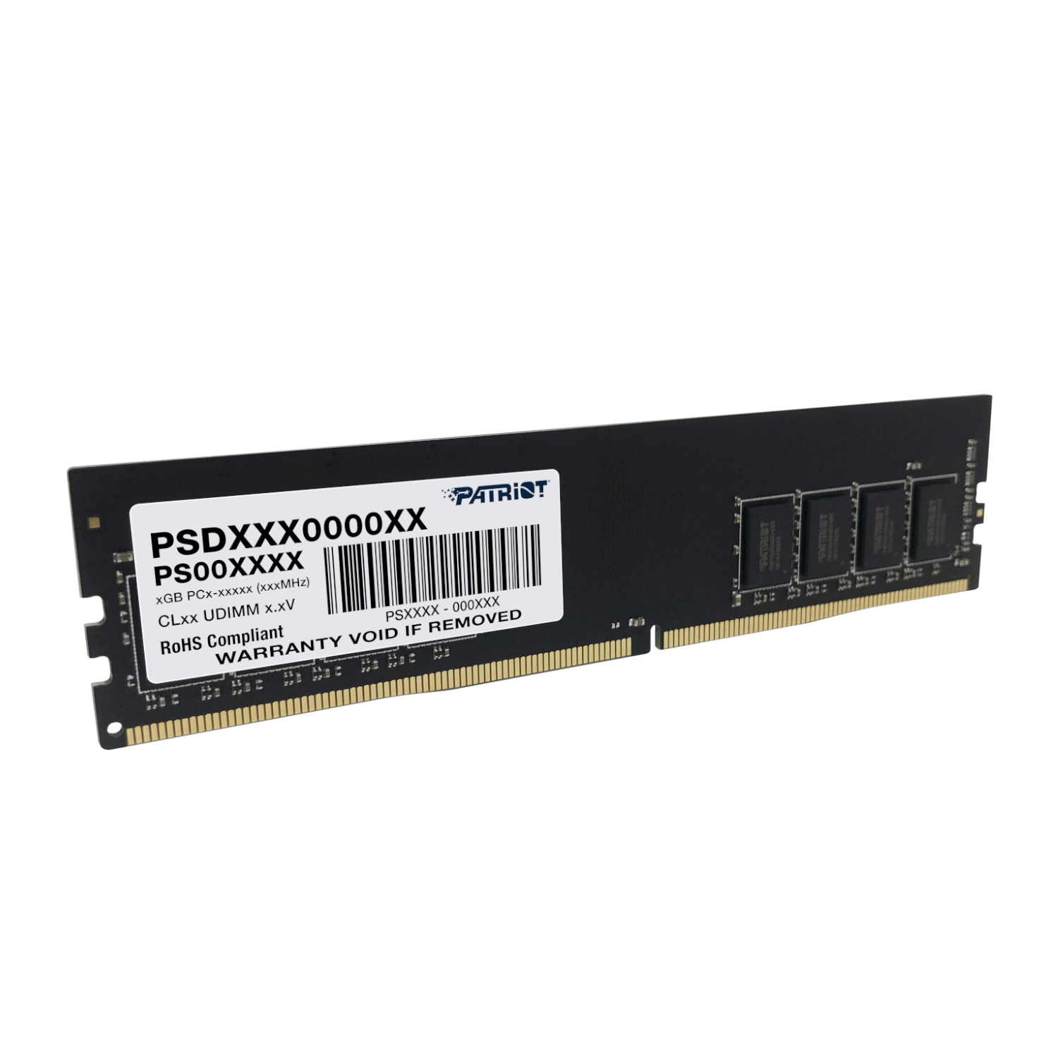PSD48G320081_Patriot-Signature-Line-DDR4-8GB-3200MHz-Single-Rank-UDIMM-Black_wr_02 Patriot Signature Line 8GB DDR4 3200MHz Desktop Memory