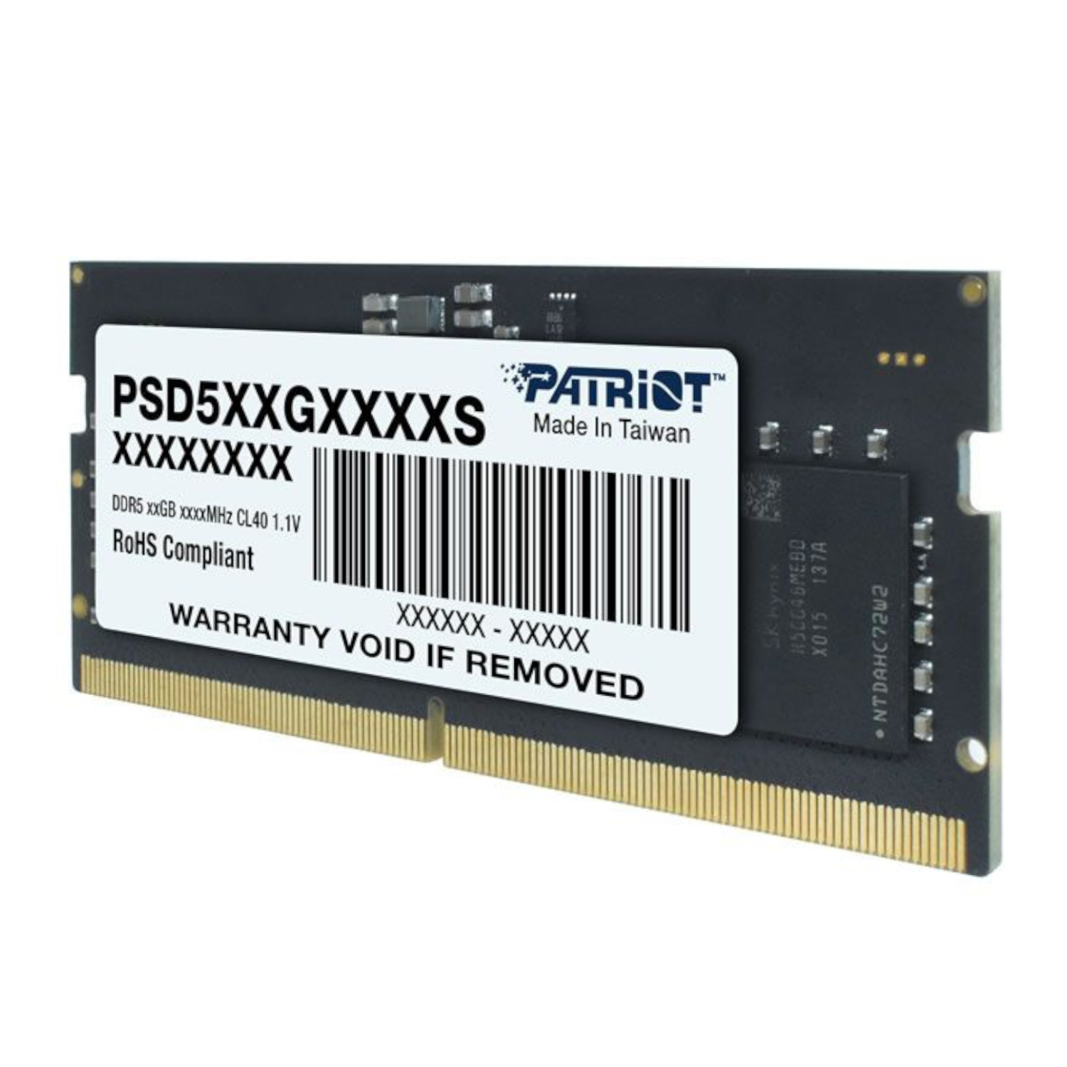 PSD516G480081S_Patriot-Signature-Line-16GB-4800MHz-DDR5-SODIMM-Notebook-Memory_wr_02a Patriot Signature Line DDR5 16GB 4800MHz Single Rank SODIMM Notebook Memory
