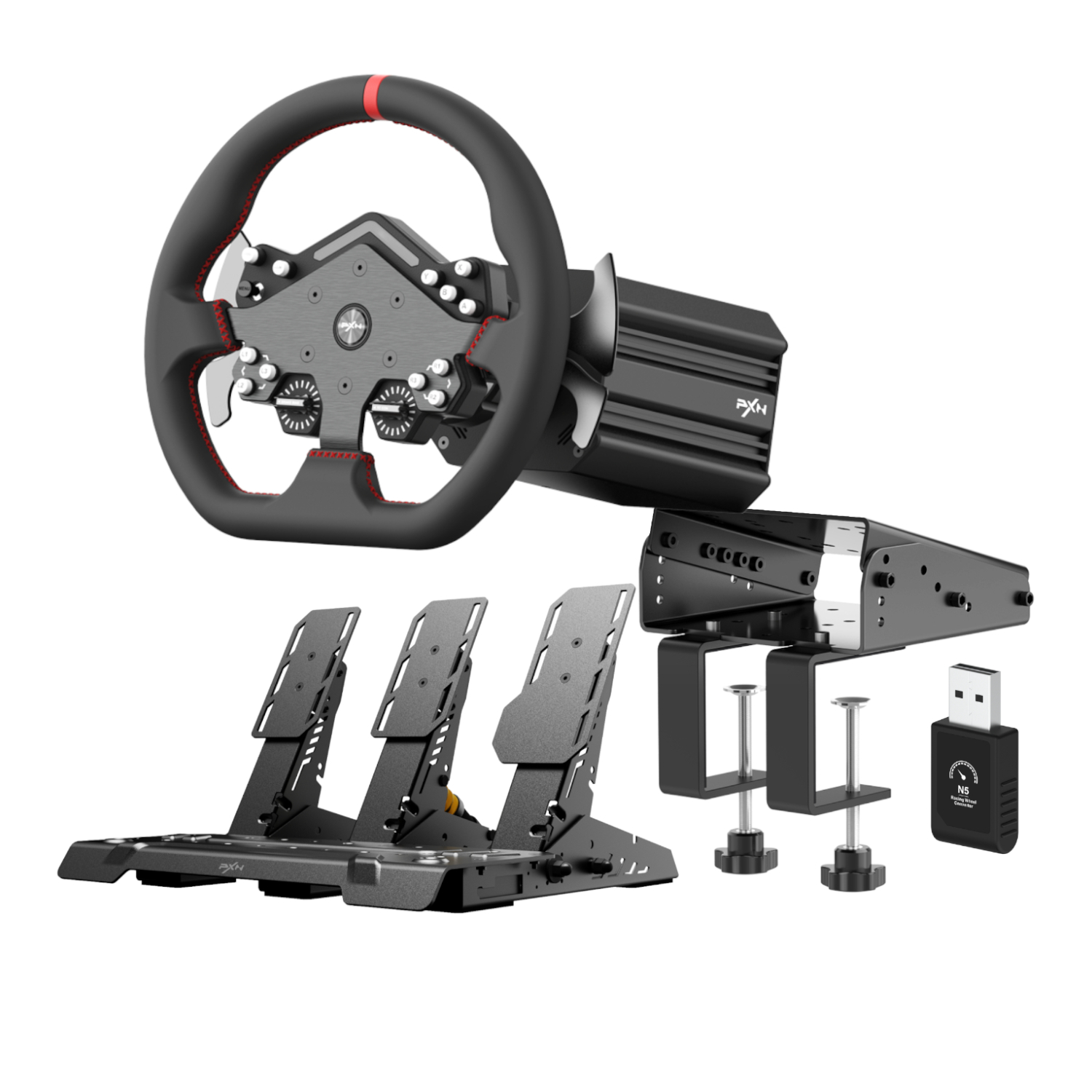 PXN_PXN-V12LITE-BUNDLE_wr_01a PXN V12 Lite Sim Racing Steering Wheel Bundle
