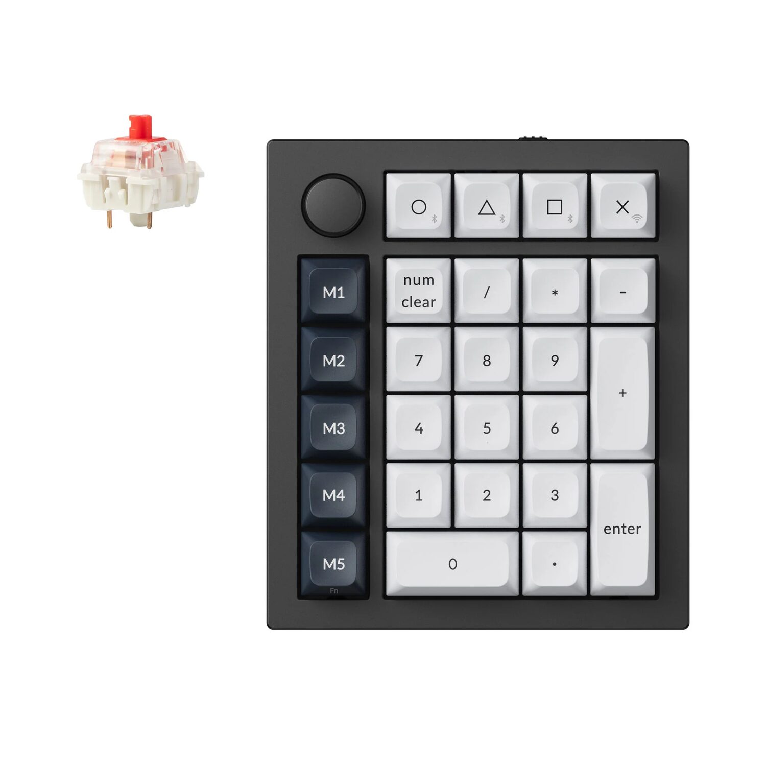 Q0M-M1_Keychron_Q0_Max_QMK_Gateron_Jupiter_Red__wr_01 Keychron Q0 Max QMK Gateron Jupiter Red RGB Wireless Custom Number Pad Carbon Black