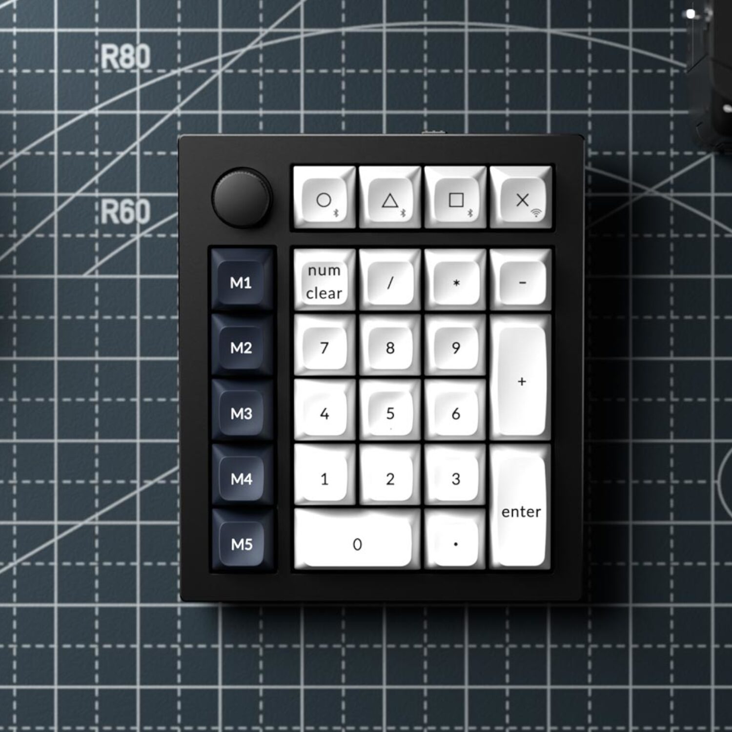 Q0M-M1_Keychron_Q0_Max_QMK_Gateron_Jupiter_Red__wr_05 Keychron Q0 Max QMK Gateron Jupiter Red RGB Wireless Custom Number Pad Carbon Black
