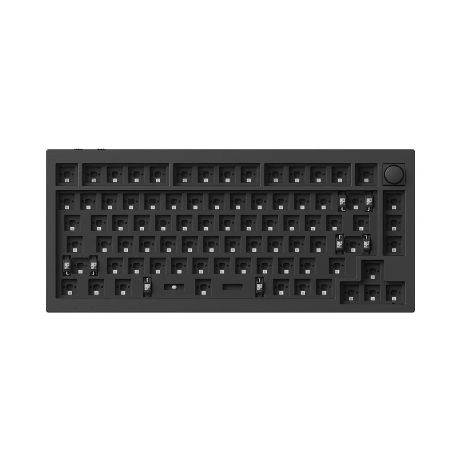 Q1H-M1-wr-02 Keychron Q1H-M1 QMK Wireless Custom Keyboard - Black