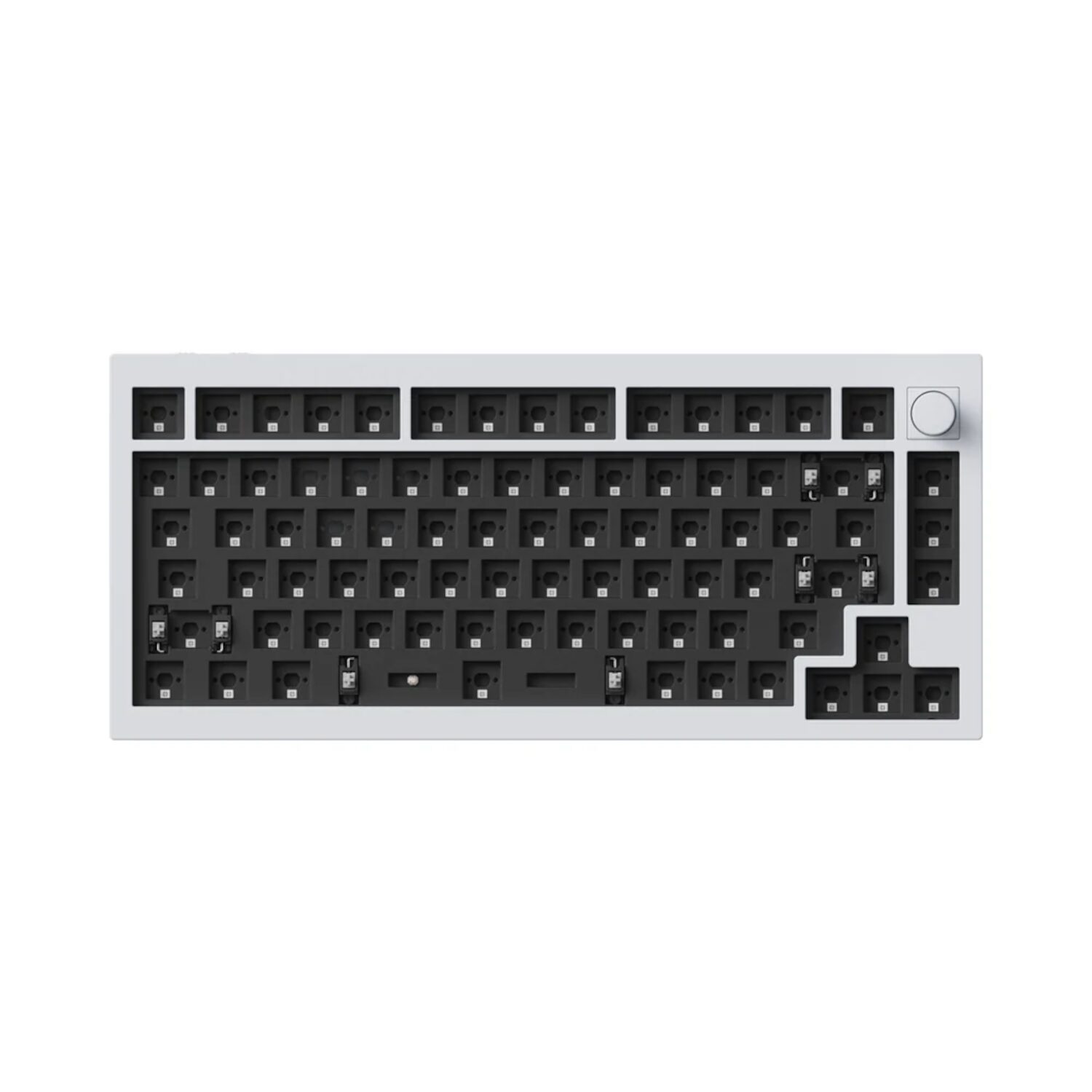 Q1H-M1-wr-03-1 Keychron Q1H-P1 QMK Wireless Custom Keyboard - White