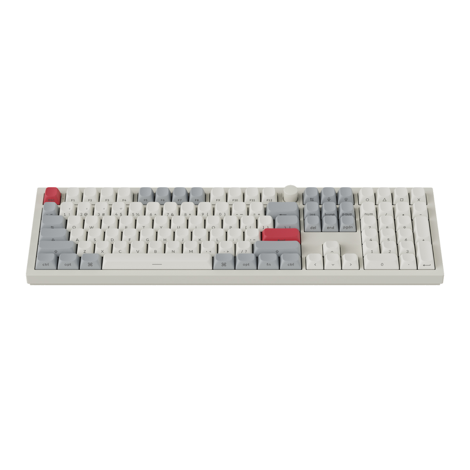 Q6M-P1S_Keychron-Q6-Max-QMK-VIA-Wireless-Custom-Mechanical-Keyboard-Gateron-Red-Jupiter-Switches-Shell-White_wr_02 Keychron Q6 Max QMK/VIA Wireless Custom Mechanical Keyboard OSA Gateron Red Jupiter Switches - Shell White