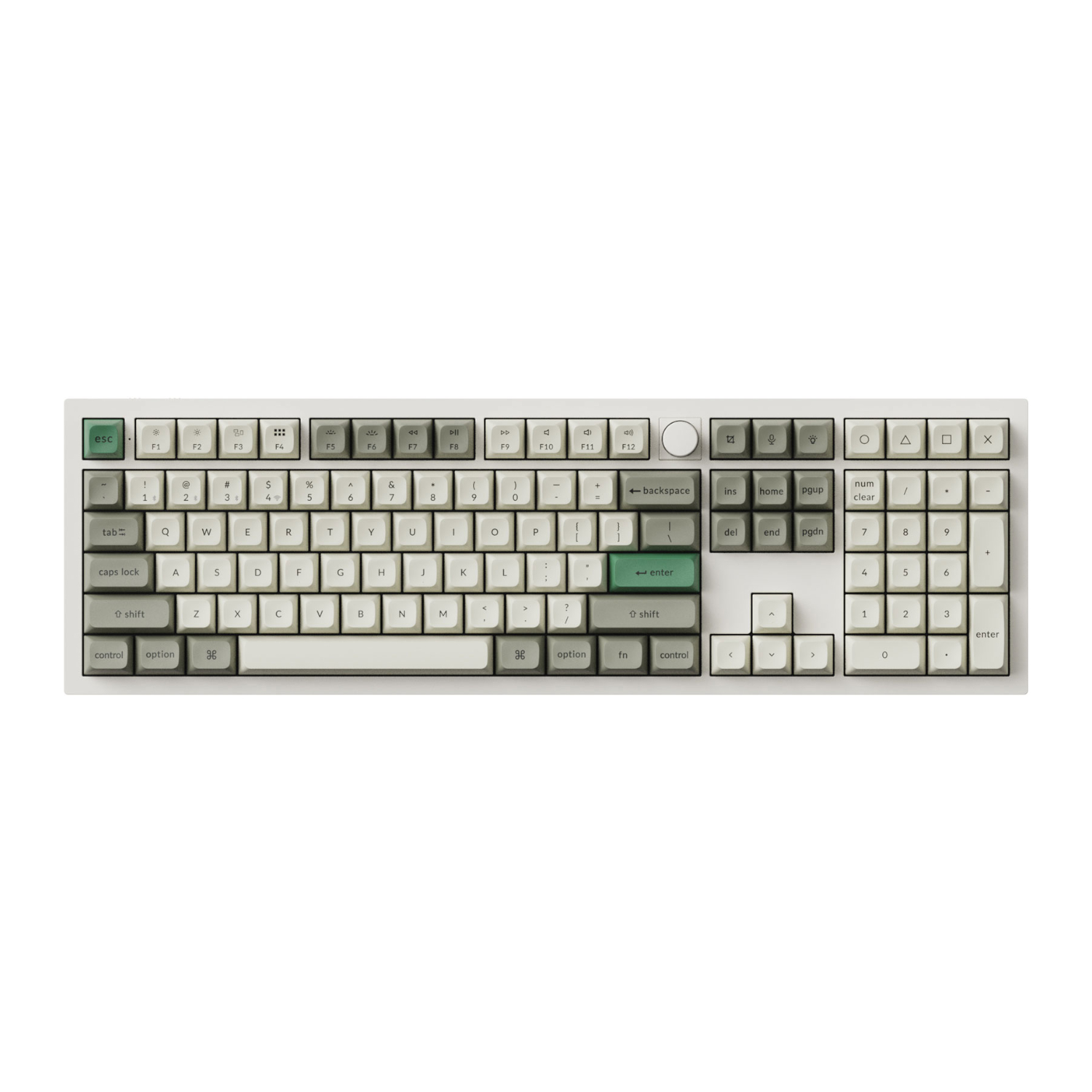 Q6M-P1_Keychron-Q6-Max-QMK-VIA-Wireless-Custom-Mechanical-Keyboard-KSA-Gateron-Red-Jupiter-Switches-Shell-White_wr_02 Keychron Q6 Max QMK/VIA Wireless Custom Mechanical Keyboard KSA Gateron Red Jupiter Switches - Shell White