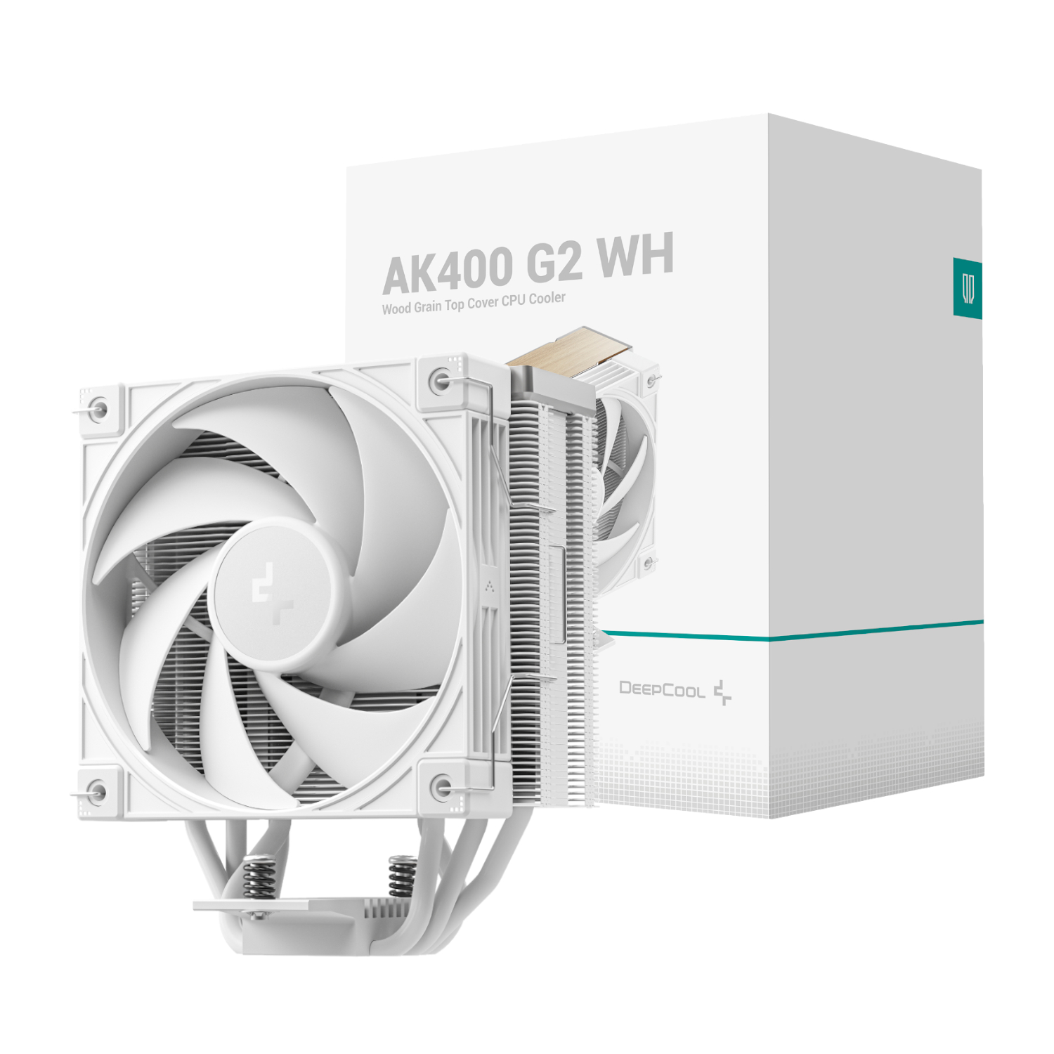 R-AK400G2-WHNNMN-GJD_DeepCool-AK400-G2-120mm-CPU-Air-Cooler-White_wr_01 DeepCool AK400 G2 120mm CPU Air Cooler – White
