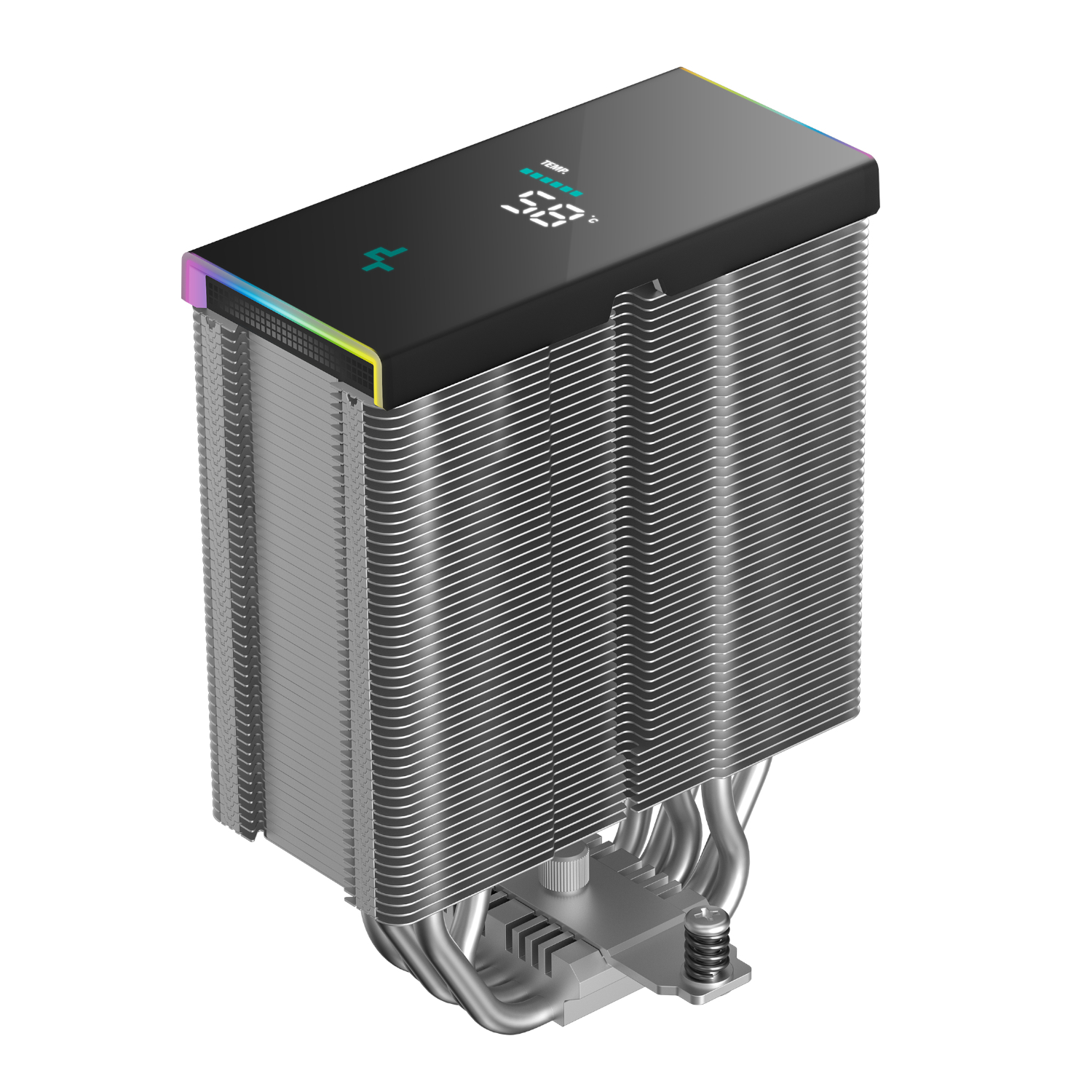 R-AK500S-BKADMN-GJD_DeepCool-AK500S-Digital-120mm-Air-CPU-Cooler-Black_wr_06a DeepCool AK500S Digital 120mm Air CPU Cooler - Black