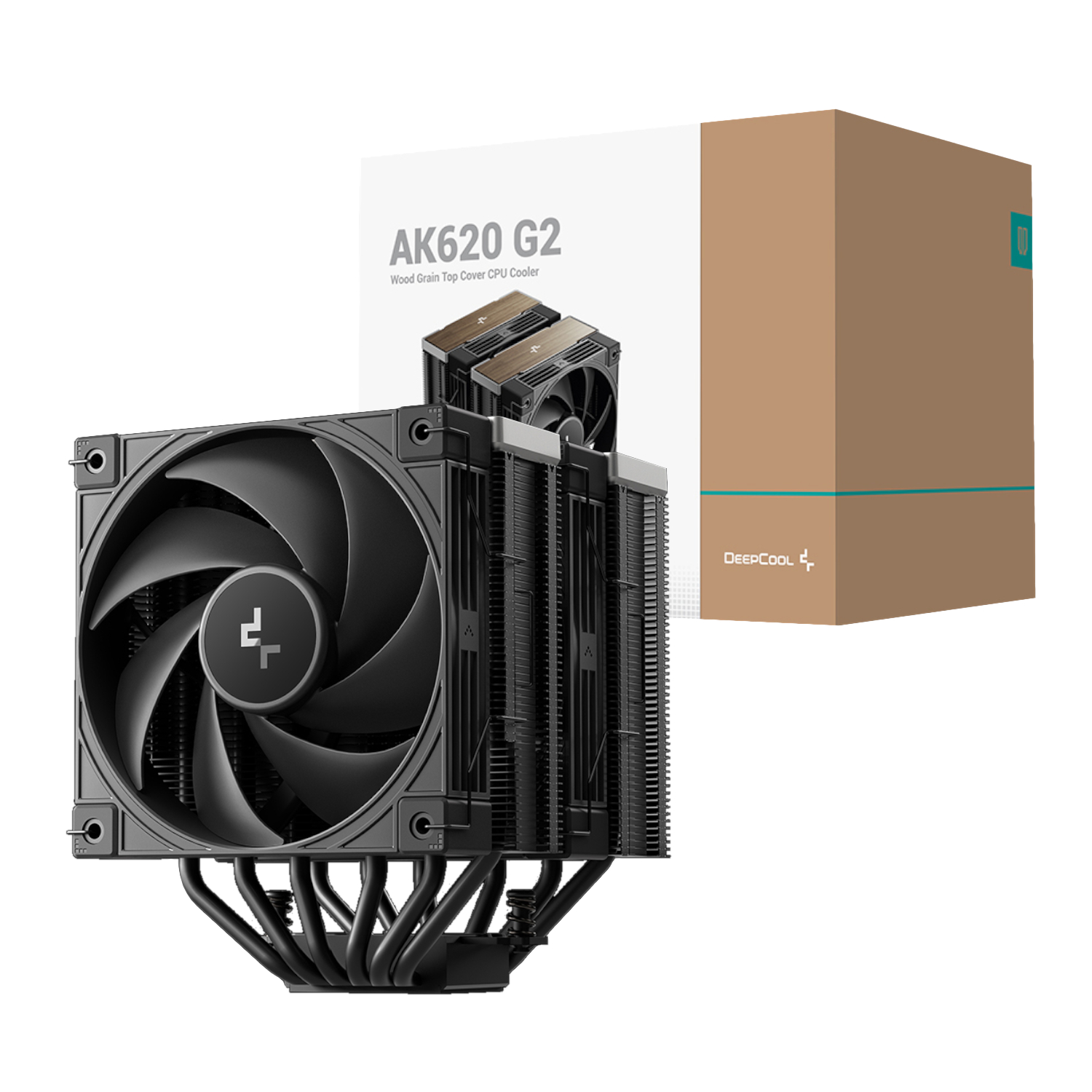 R-AK620G2-BKNNMN-GJD_DeepCool-AK620-G2-120mm-CPU-Air-Cooler-Black_wr_01 DeepCool AK620 G2 120mm CPU Air Cooler - Black