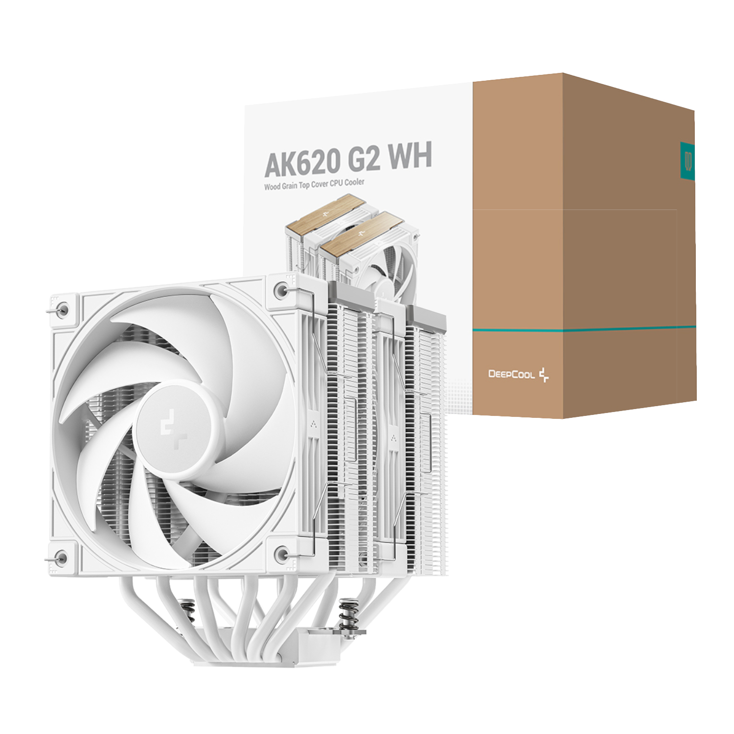 R-AK620G2-WHNNMN-GJD_DeepCool-AK620-G2-120mm-CPU-Air-Cooler-White_wr_01 DeepCool AK620 G2 120mm CPU Air Cooler - White