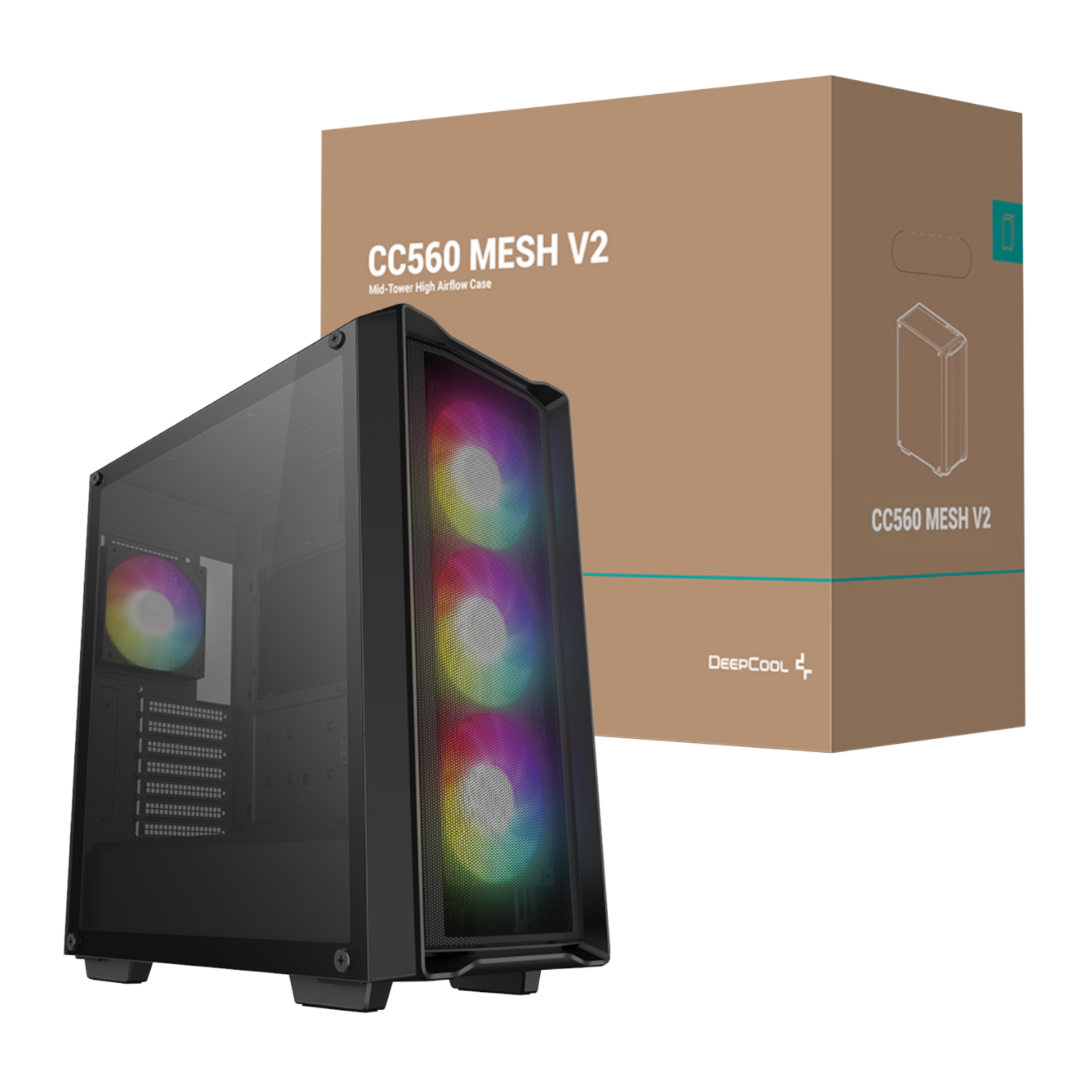 R-CC560-BKAMA4-G-2_DeepCool-CG560-MESH-V2-ATX-Mid-Tower-Airflow-Gaming-Chassis-–-Black_wr_01 DeepCool CC560 MESH V2 ATX Mid Tower Airflow Gaming Chassis – Black