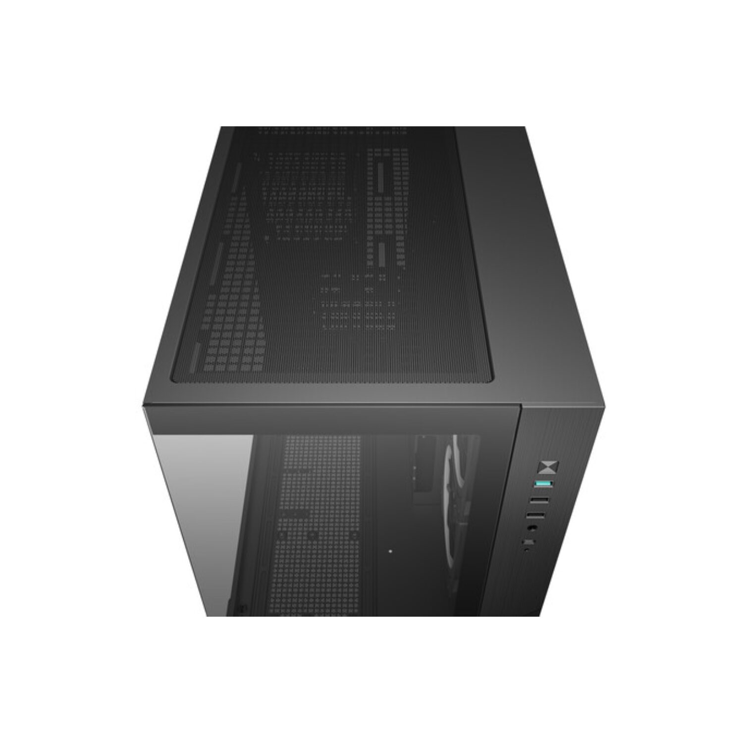 R-CG330-BKNGM3-G_DEEPCOOL_CHASSIS_CG330_5F_MATX_ARGB_BK_wr_03 Deepcool CG330 3F Panoramic Dual-Chamber Micro-ATX Gaming Chassis - Black