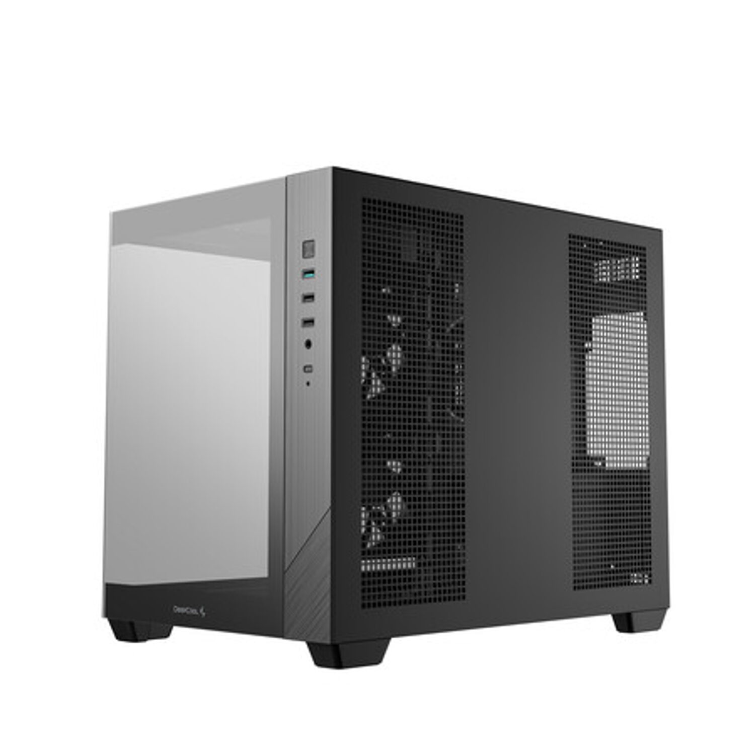 R-CG330-BKNGM3-G_DEEPCOOL_CHASSIS_CG330_5F_MATX_ARGB_BK_wr_07 Deepcool CG330 3F Panoramic Dual-Chamber Micro-ATX Gaming Chassis - Black