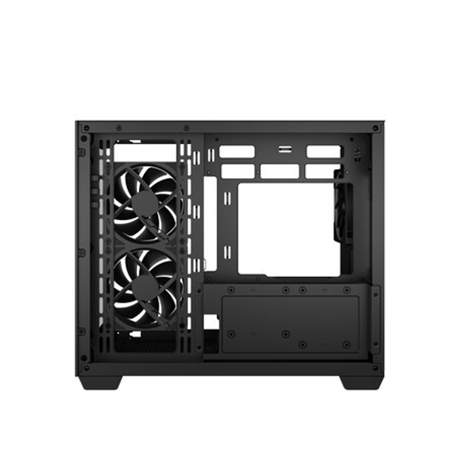 R-CG330-BKNGM3-G_DEEPCOOL_CHASSIS_CG330_5F_MATX_ARGB_BK_wr_09 Deepcool CG330 3F Panoramic Dual-Chamber Micro-ATX Gaming Chassis - Black