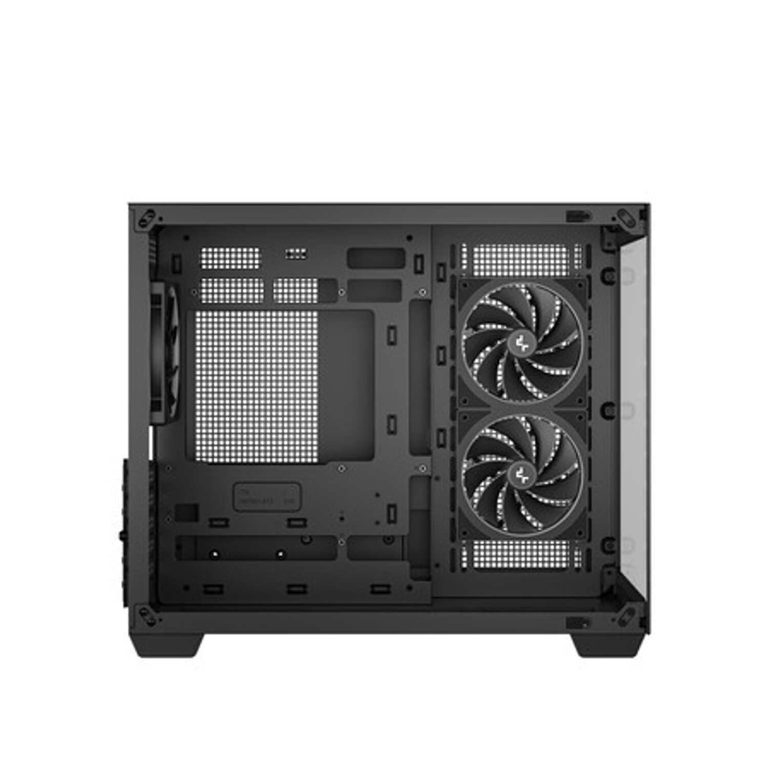 R-CG330-BKNGM3-G_DEEPCOOL_CHASSIS_CG330_5F_MATX_ARGB_BK_wr_10 Deepcool CG330 3F Panoramic Dual-Chamber Micro-ATX Gaming Chassis - Black