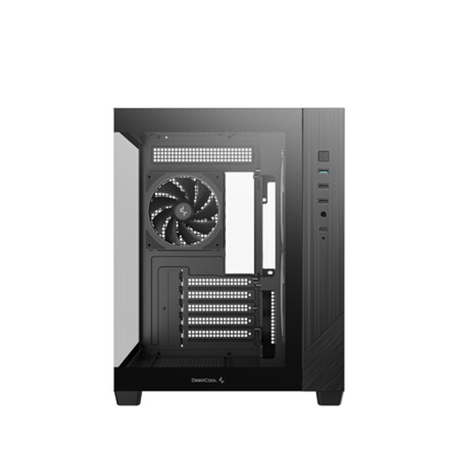 R-CG330-BKNGM3-G_DEEPCOOL_CHASSIS_CG330_5F_MATX_ARGB_BK_wr_13 Deepcool CG330 3F Panoramic Dual-Chamber Micro-ATX Gaming Chassis - Black