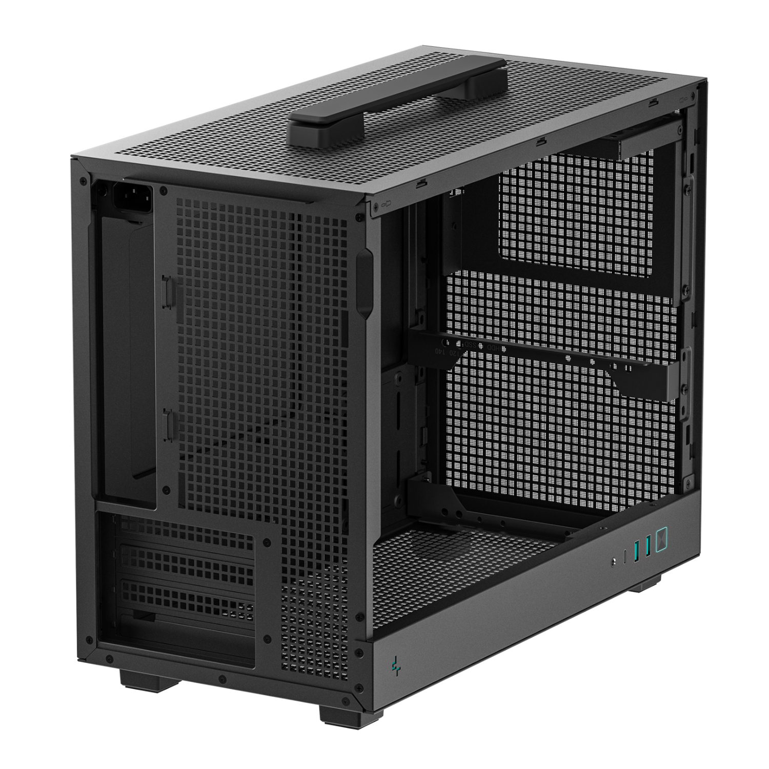 R-CH160-BKNGM0-G_DeepCool-CH160-PLUS-Micro-ATX-Chassis-Black_wr_05a DeepCool CH160 PLUS Micro-ATX Chassis - Black