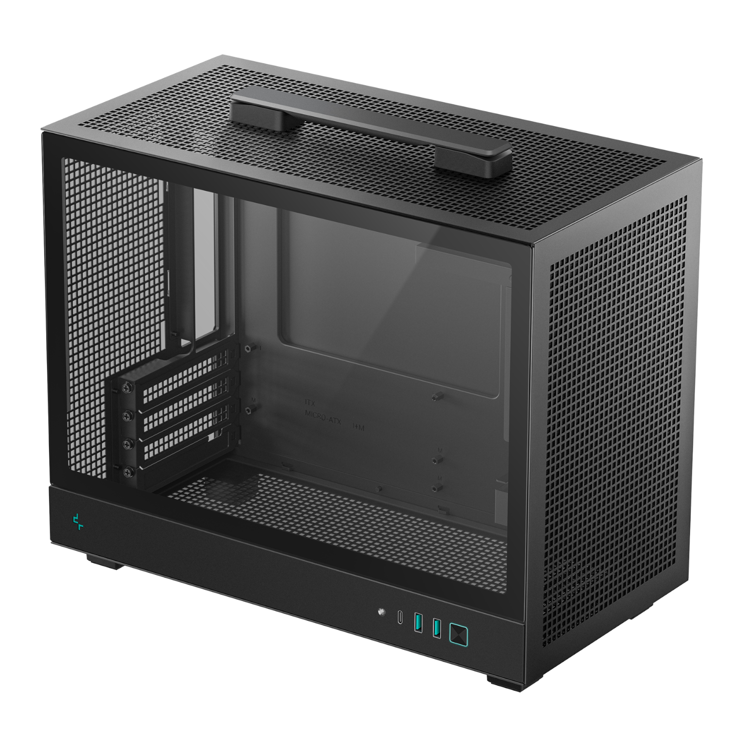 R-CH160-BKNGM0-G_DeepCool-CH160-PLUS-Micro-ATX-Chassis-Black_wr_06a DeepCool CH160 PLUS Micro-ATX Chassis - Black