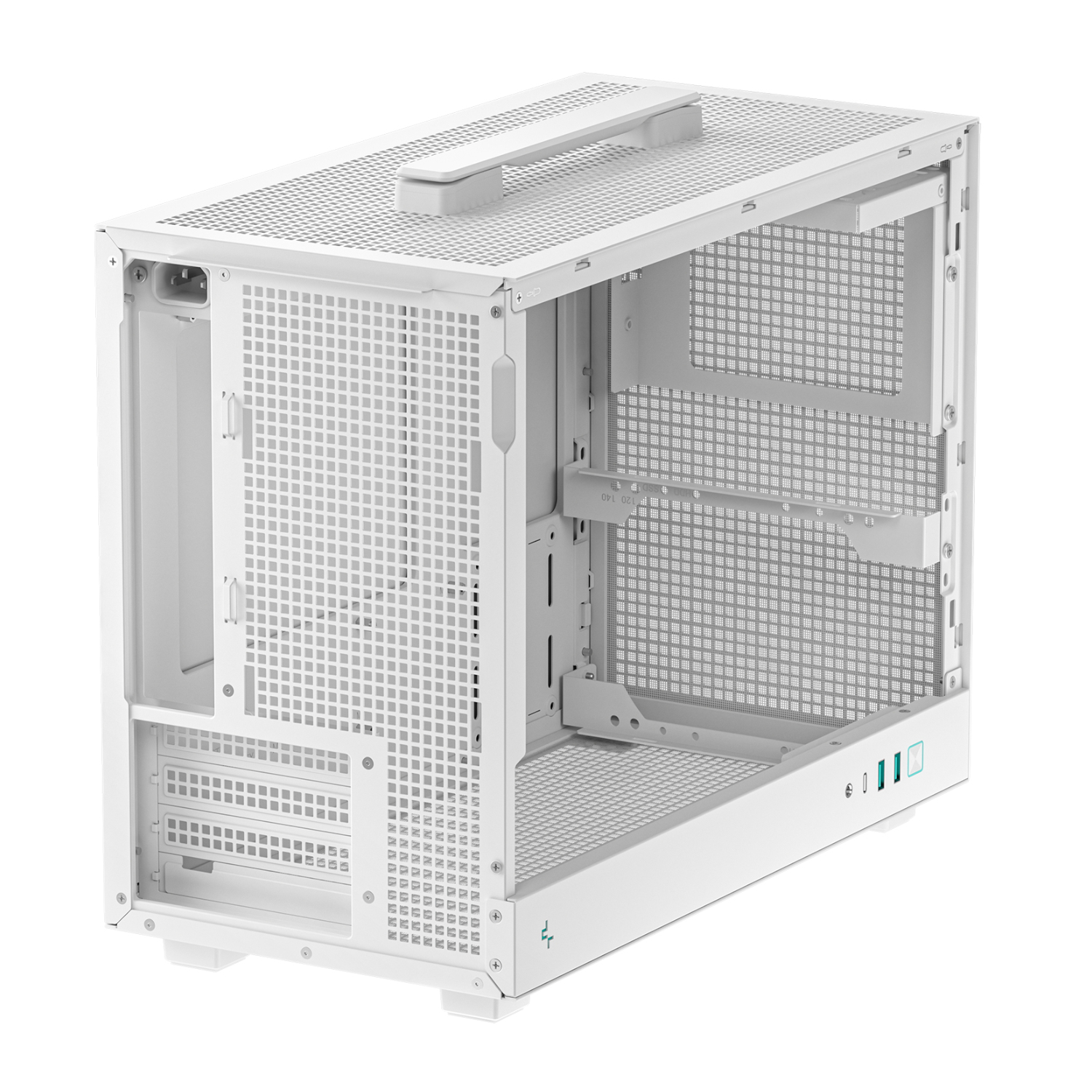 R-CH160-WHNGM0-G_DeepCool-CH160-PLUS-Micro-ATX-Chassis-White_wr_05a DeepCool CH160 PLUS Micro-ATX Chassis - White