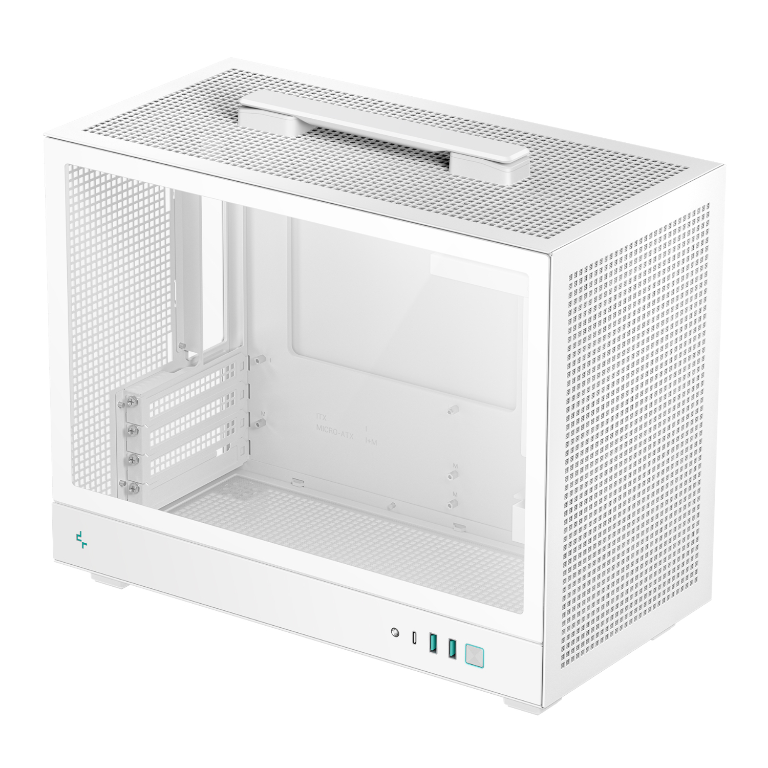 R-CH160-WHNGM0-G_DeepCool-CH160-PLUS-Micro-ATX-Chassis-White_wr_06a DeepCool CH160 PLUS Micro-ATX Chassis - White