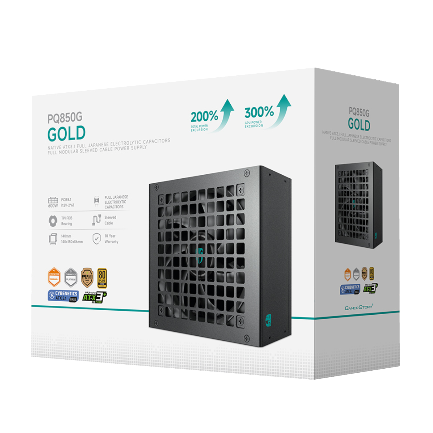 DeepCool PQ850G Series 850W 80 PLUS Gold Modular Power Supply