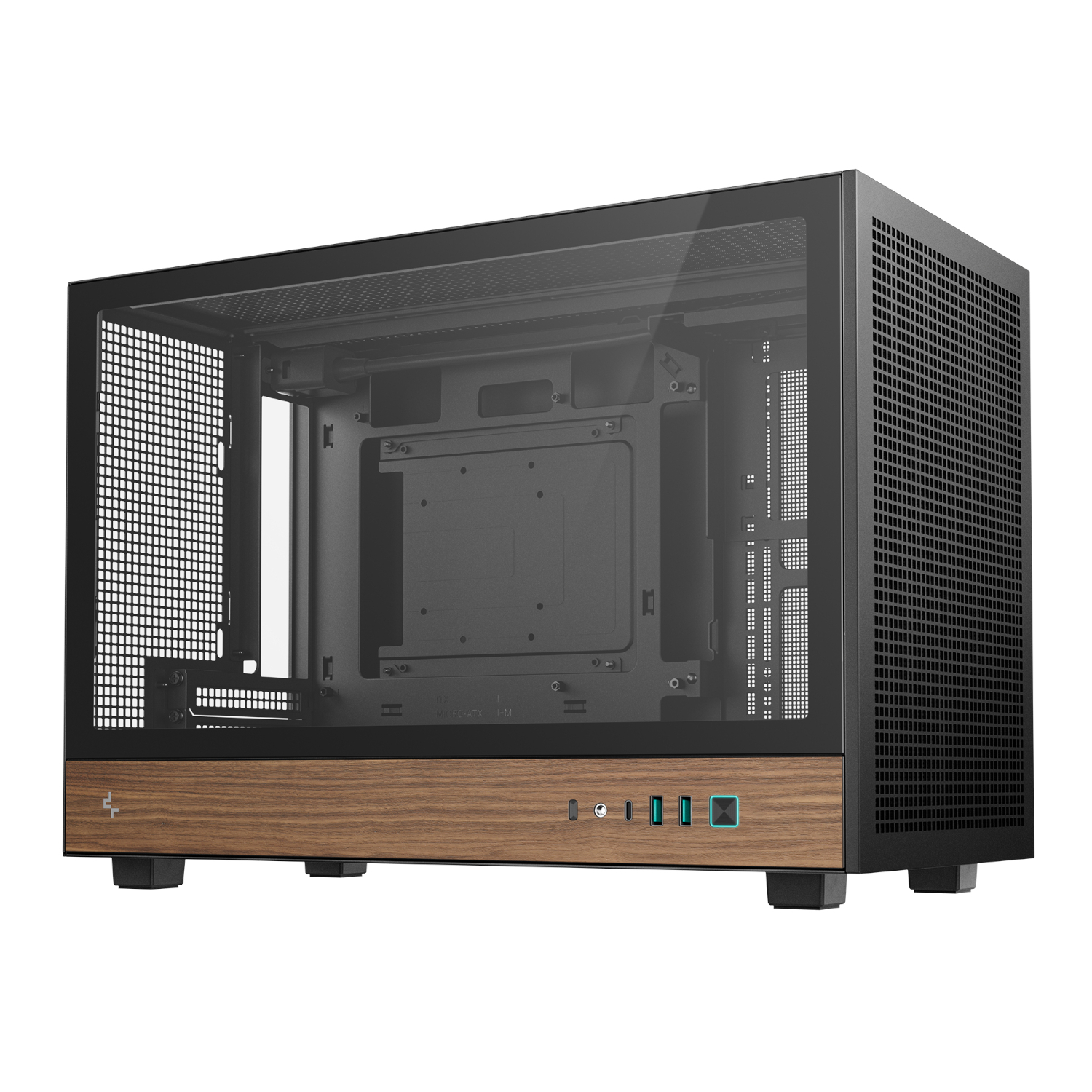 R-CH260-BKNWM0-G-1_DeepCool-CH260-Wood-mATX-Gaming-Chassis-Black_wr_01a DeepCool CH260 Wood mATX Gaming Chassis - Black
