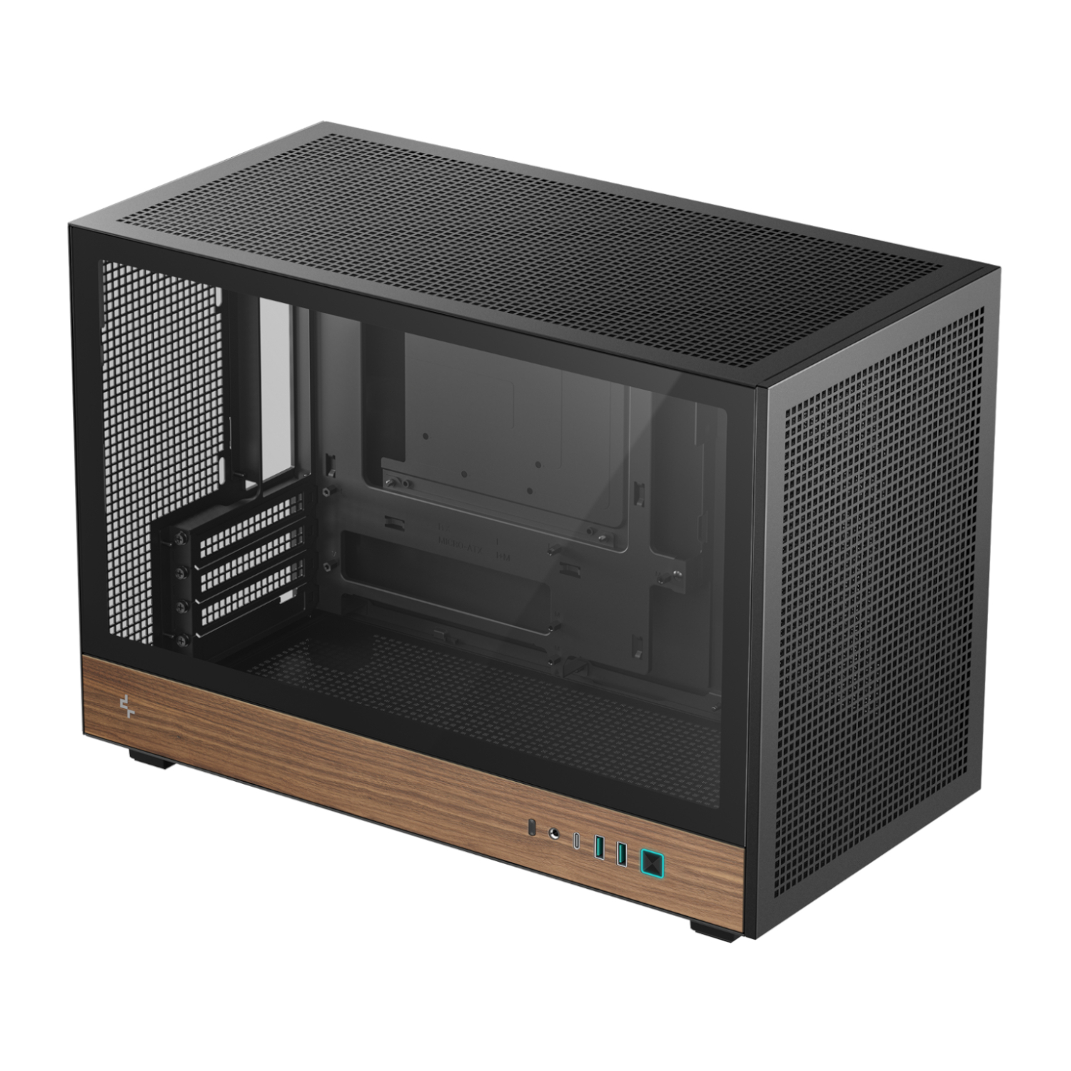 R-CH260-BKNWM0-G-1_DeepCool-CH260-Wood-mATX-Gaming-Chassis-Black_wr_04a DeepCool CH260 Wood mATX Gaming Chassis - Black