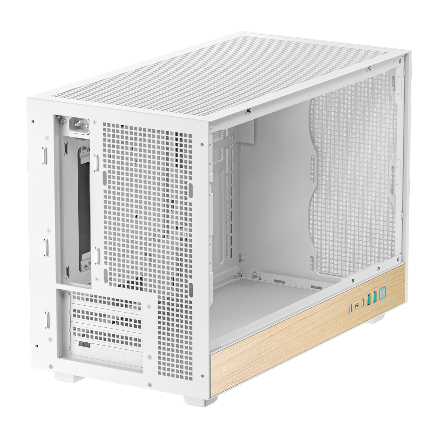 R-CH260-WHNWM0-G-1_DeepCool-CH260-Wood-mATX-Gaming-Chassis-White_wr_05a DeepCool CH260 Wood mATX Gaming Chassis White