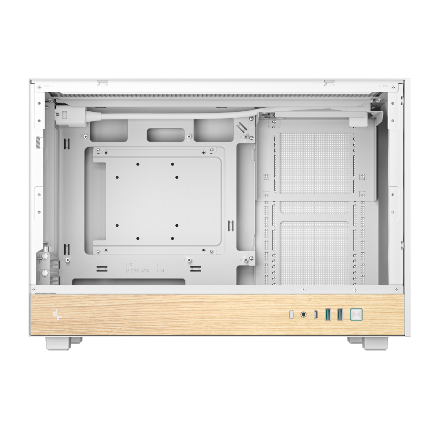 R-CH260-WHNWM0-G-1_DeepCool-CH260-Wood-mATX-Gaming-Chassis-White_wr_09a DeepCool CH260 Wood mATX Gaming Chassis White