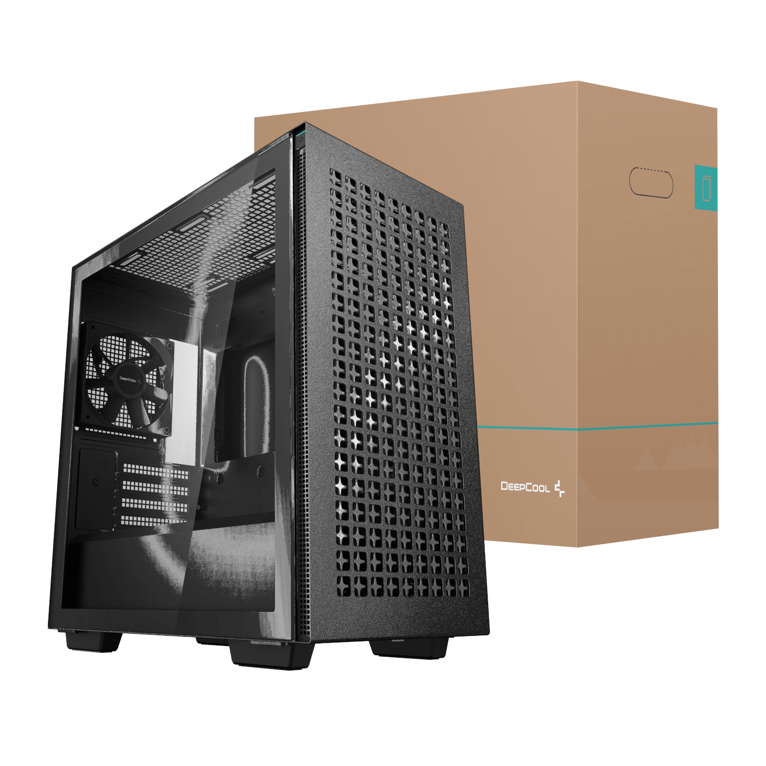 R-CH370-BKAGM1-E-1_DeepCool-CH370-Micro-ATX-Gaming-Chassis-Black_wr_01 DeepCool CH370 Micro-ATX Gaming Chassis - Black
