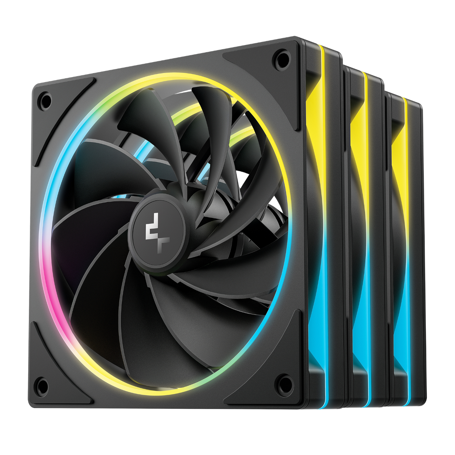 R-FL12RSE-BKAPN3-G_DeepCool-FL12R-SE-3-in-1-ARGB-Fan-Pack-Black_wr_02a DeepCool FL12R SE 3-in-1 ARGB 120mm PWM 3 Fan Pack - Black