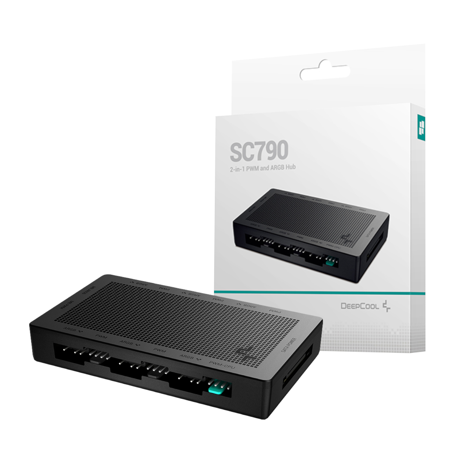 R-SC790-BKNSNN-G_DeepCool-SC790-6-Port-ARGB-PWM-Fan-Hub_wr_01 DeepCool SC790 6 Port ARGB PWM Fan Hub