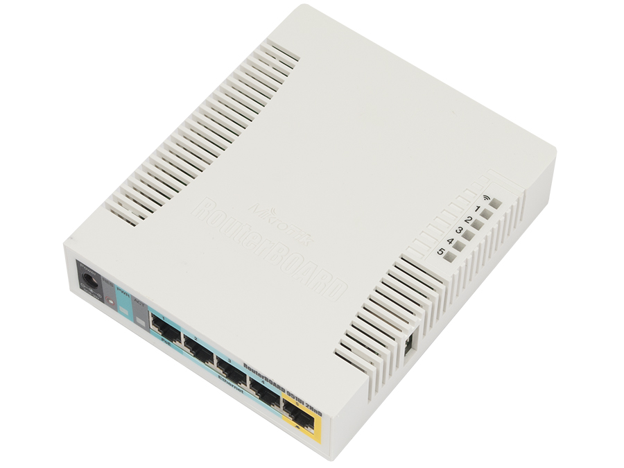 RB-951UI2 MikroTik 2.4GHz 2.5dBi 5 Port Ethernet WiFi Router
