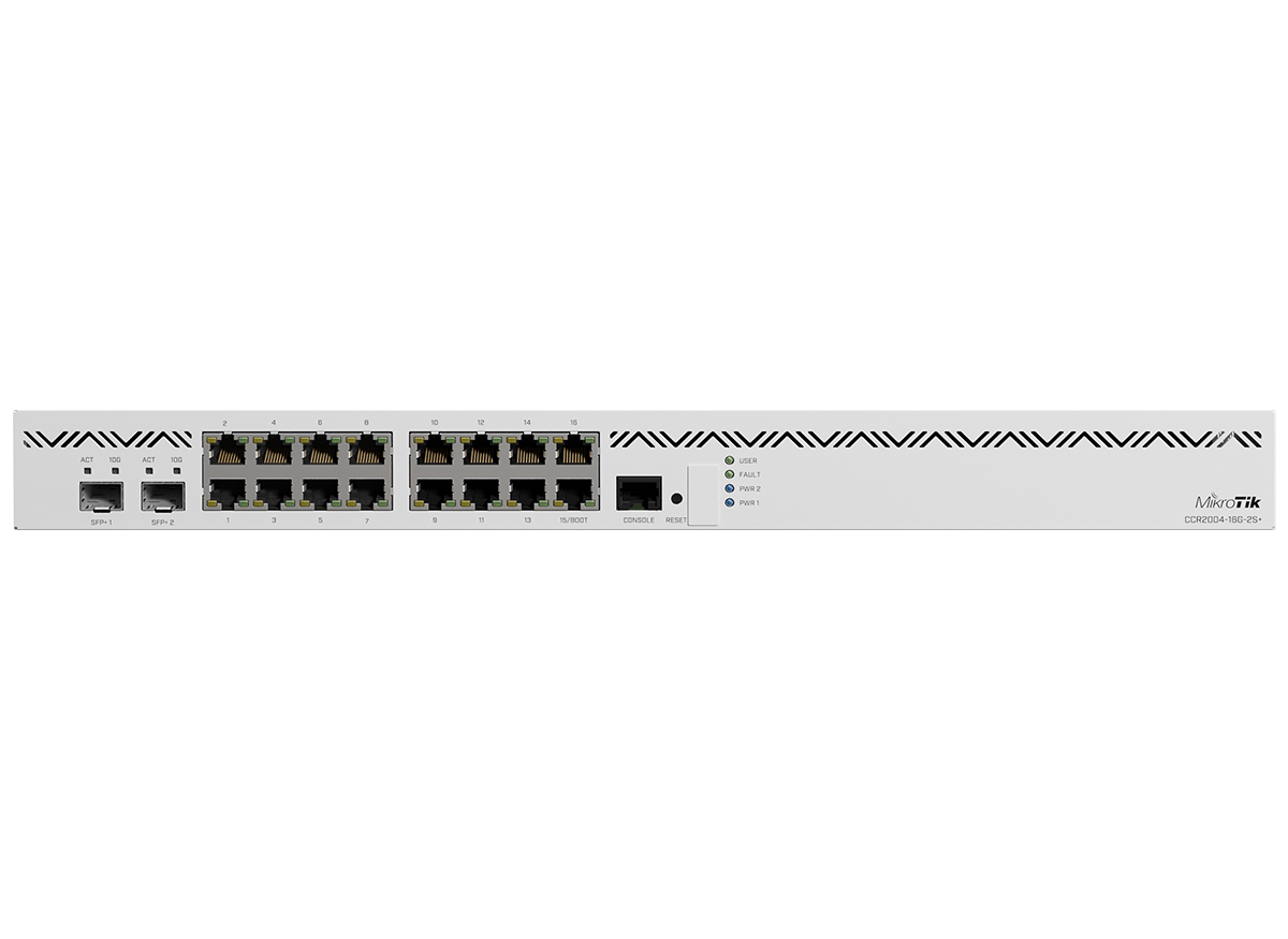 RB-CCR2004P MikroTik Cloud Core 16 Port Gigabit 2SFP+ 4 Core Router