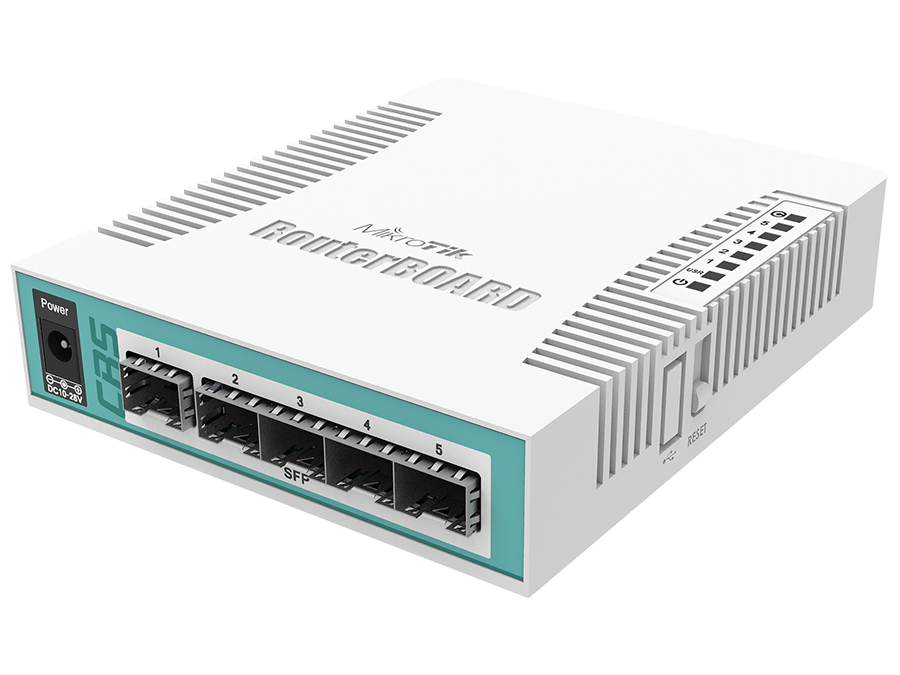 RB-CRS106 MikroTik Cloud Router Switch 5 Port SFP 1 PoE/SFP Port