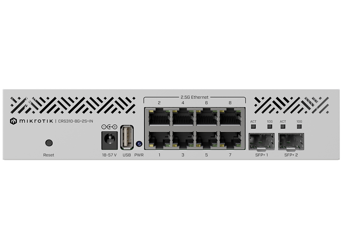 RB-CRS310 MikroTik Cloud Router Switch 8 Port 2.5Gbps Ethernet 2SFP+