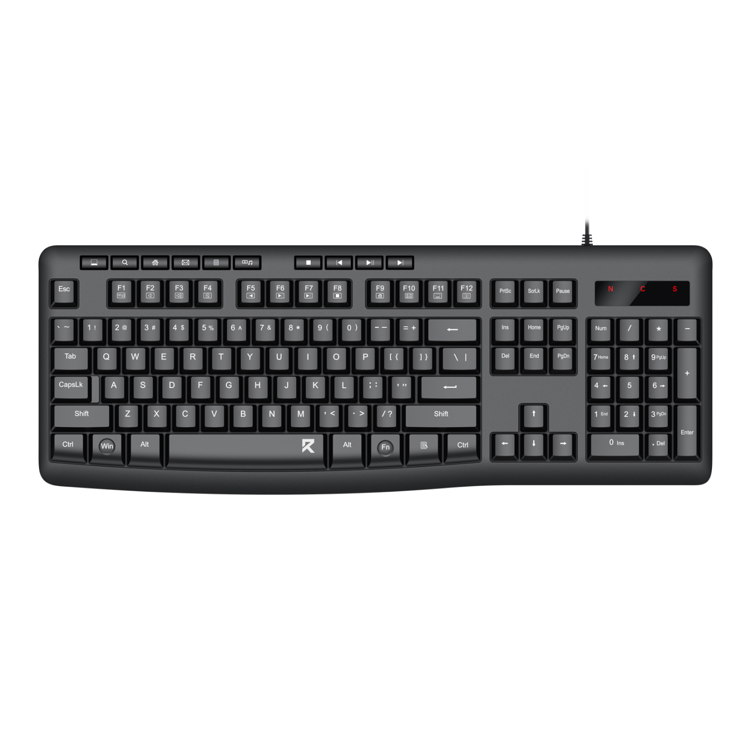 RD-BK-7366_Redragon-BK-7366-Full-size-Ergonomic-Membrane-Office-Keyboard-Black_wr_01a Redragon BK-7366 Full-size Ergonomic Wired Membrane Office Keyboard - Black