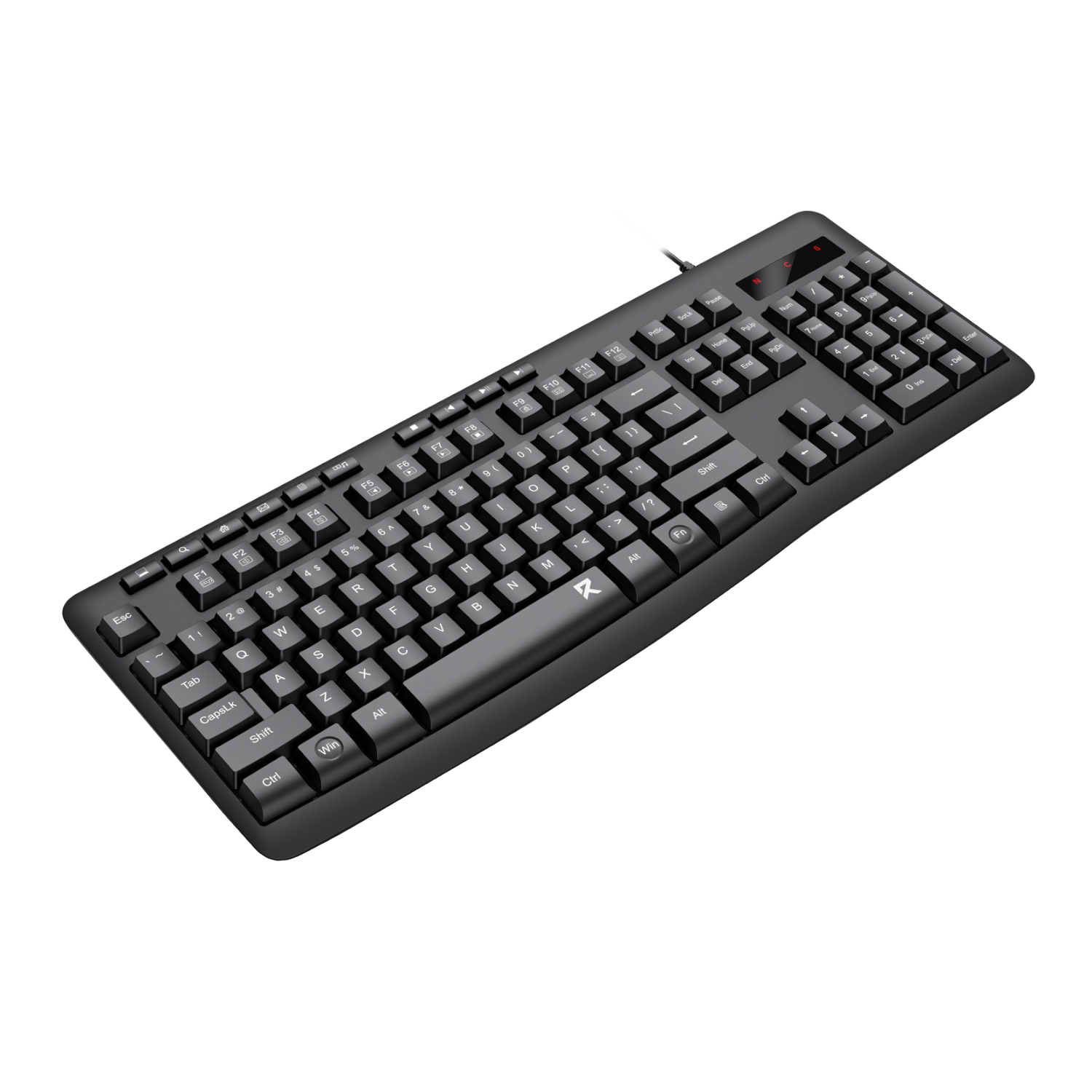 RD-BK-7366_Redragon-BK-7366-Full-size-Ergonomic-Membrane-Office-Keyboard-Black_wr_02a Redragon BK-7366 Full-size Ergonomic Wired Membrane Office Keyboard - Black