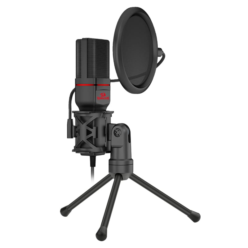 RD-GM100_wr_03 REDRAGON SEYFERT 3.5mm Aux Gaming Mic and Tripod - Black