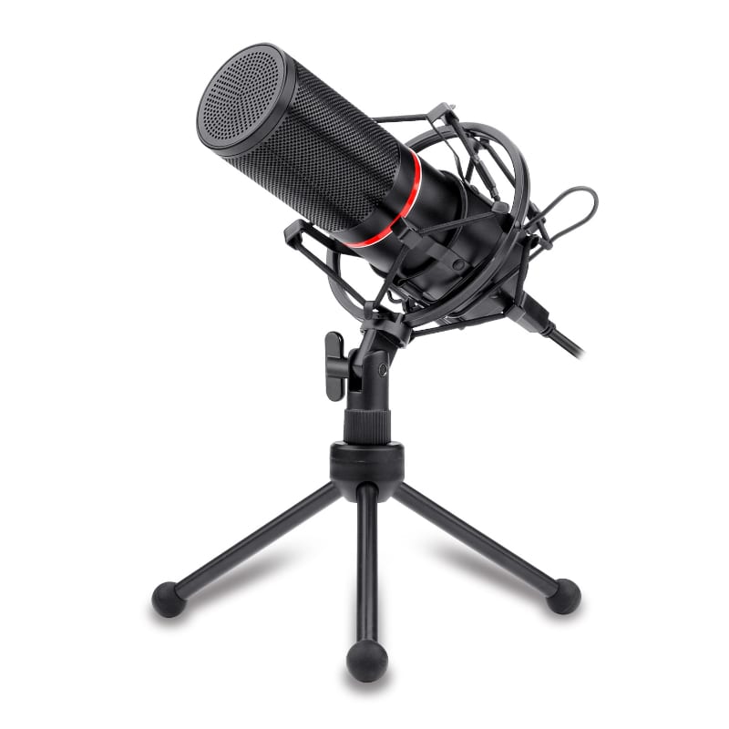 RD-GM300_wr_01 REDRAGON BLAZAR Cardioid USB Gaming Mic and Tripod - Black