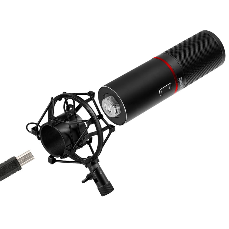 RD-GM300_wr_04 REDRAGON BLAZAR Cardioid USB Gaming Mic and Tripod - Black