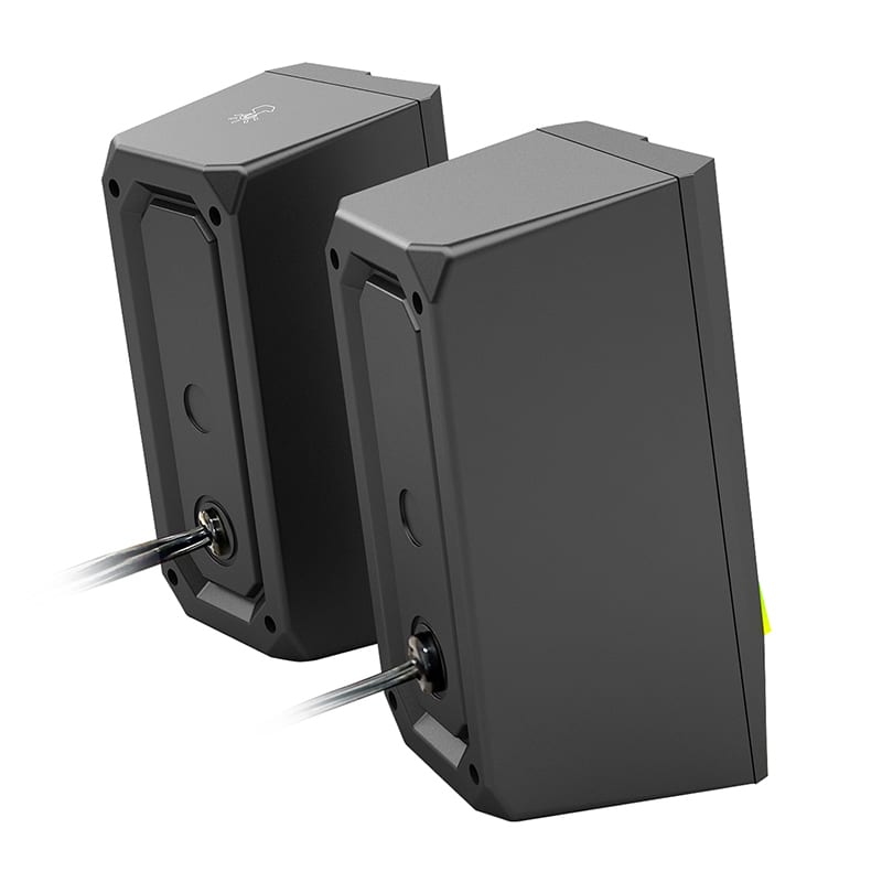 RD-GS520_wr_04 REDRAGON 2.0 Satellite Speaker ANVIL 2 x 3W RGB USB|Aux Gaming Speaker - Black