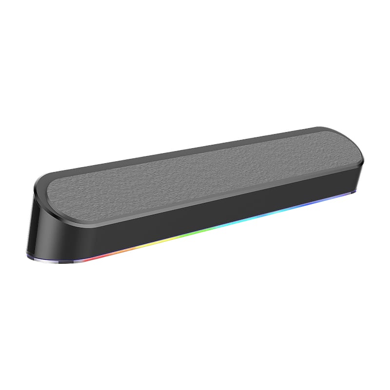 RD-GS560_wr_05 REDRAGON 2.0 Sound Bar ADIEMUS 2 x 3W RGB USB|Aux PC Gaming Speaker - Black