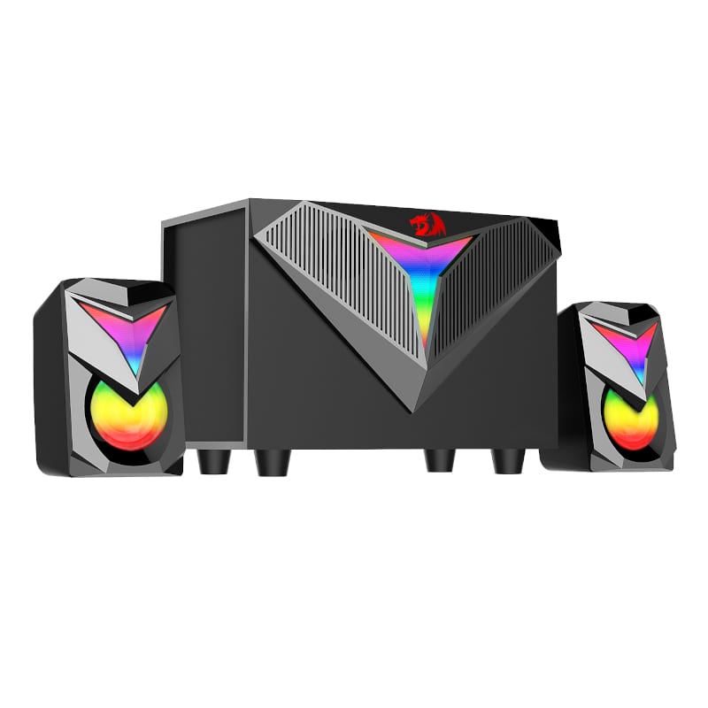 RD-GS700_wr_02 REDRAGON 2.1 Satellite Speaker TOCCATA RGB 11W Gaming Speaker - Black