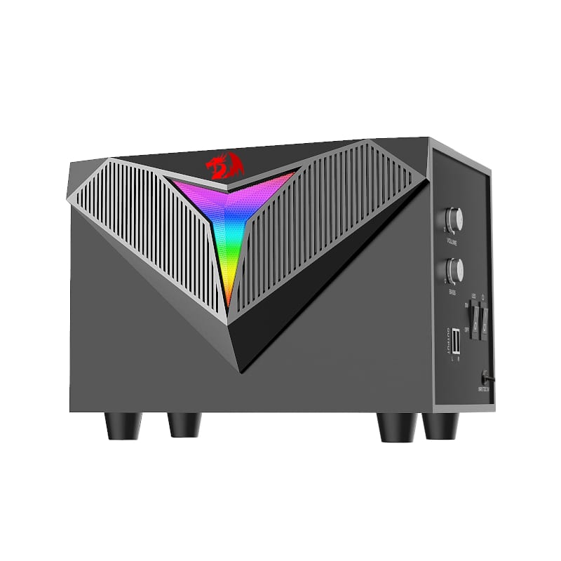 RD-GS700_wr_05 REDRAGON 2.1 Satellite Speaker TOCCATA RGB 11W Gaming Speaker - Black