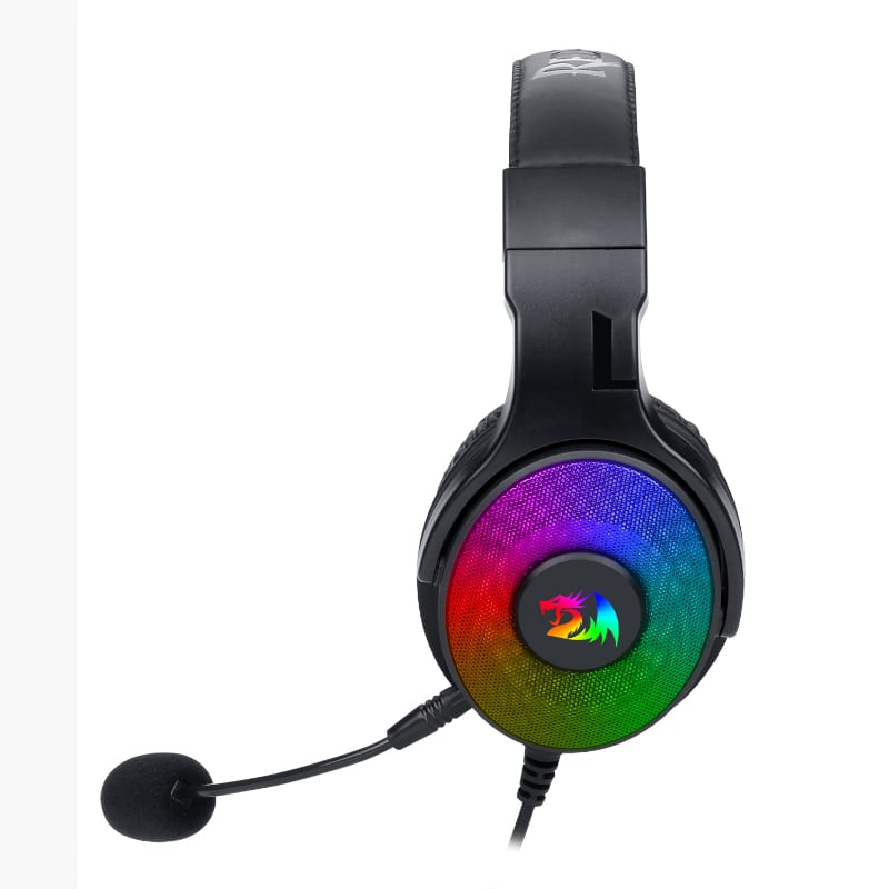 RD-H350RGB-1_wr_02 REDRAGON Over-Ear PANDORA USB (Power Only)|Aux (Mic and Headset) RGB Gaming Headset - Black