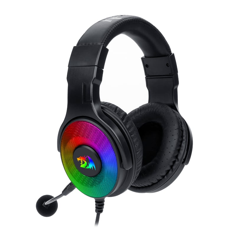 RD-H350RGB-1_wr_03 REDRAGON Over-Ear PANDORA USB (Power Only)|Aux (Mic and Headset) RGB Gaming Headset - Black